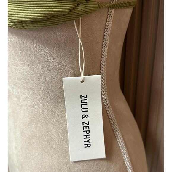 Zulu and Zephyr Signature Bikini Triangle Top in Olive Size M - Picture 3 of 7